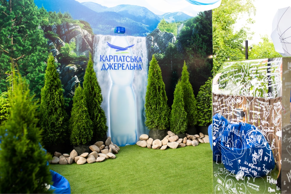 “Карпатська джерельна” на “Куражі” або як організація бренд-зони підвищує впізнаваність